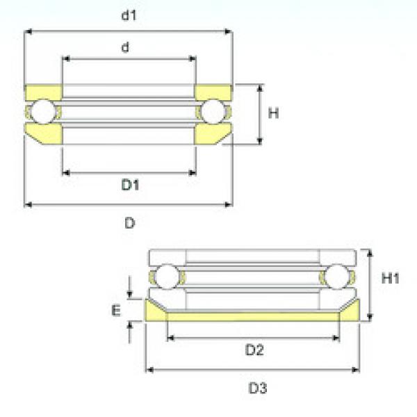 підшипник 53214 U 214 ISB #1 image