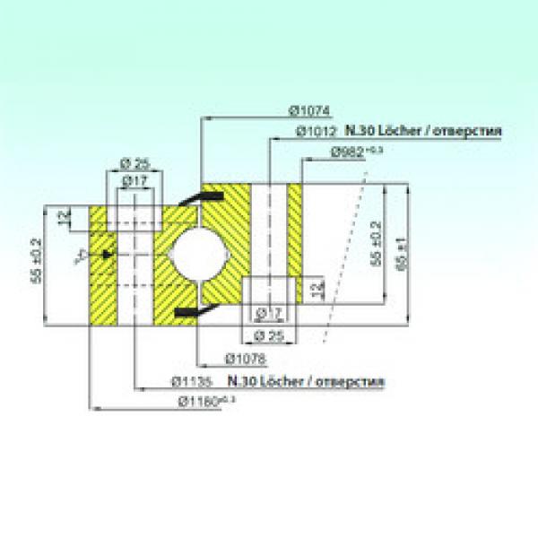 підшипник NB1.25.1076.200-1PPN ISB #1 image