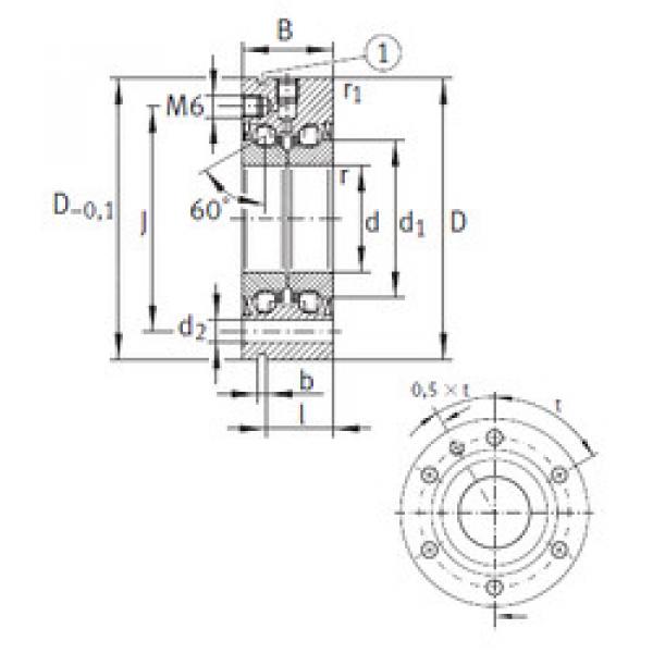 підшипник ZKLF2575-2RS INA #1 image