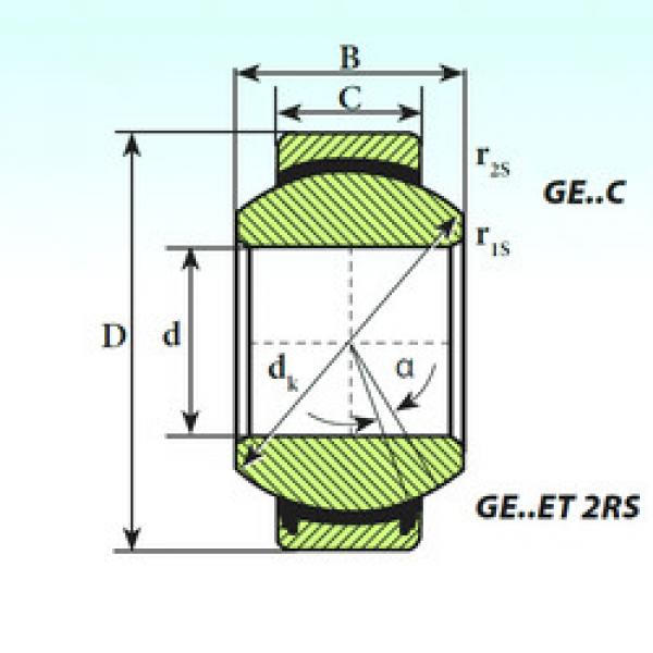 підшипник GE 40 ET 2RS ISB #1 image