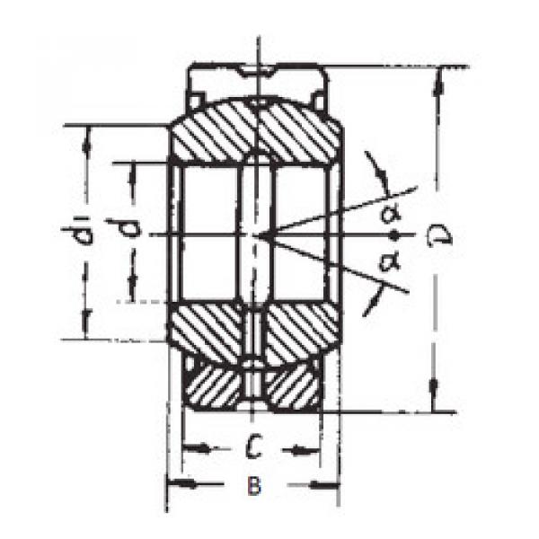 підшипник GE20ES-2RS FBJ #1 image