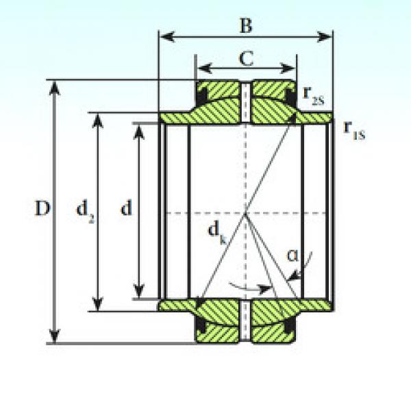 підшипник GEEM 50 ES 2RS ISB #1 image