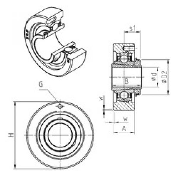 підшипник UKC324H SNR #1 image